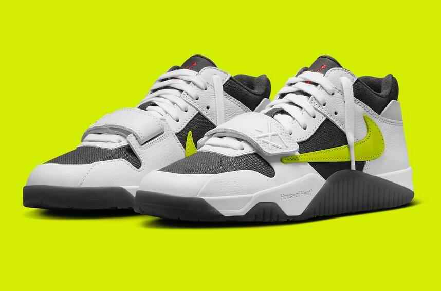 Men's Running Weapon Travis Scott x Jordan Jumpman Jack TR Travis White/Grey/Green Shoes 017